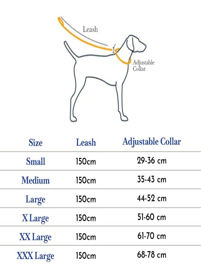 Pets Empire Soft Padded Paw and Bone Printed Dog Leash Collar Set Nylon Foam Soft Adjustable Pet Cat Durable Collar (Medium Neck 35-43cm, Red) - Image 4